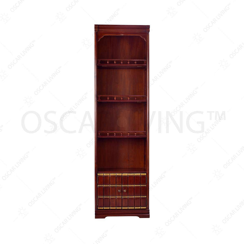 Bookself Rak Buku Mahogani Oliv Ritz Gozo M | Bookshelf OLIV OSCARLIVING