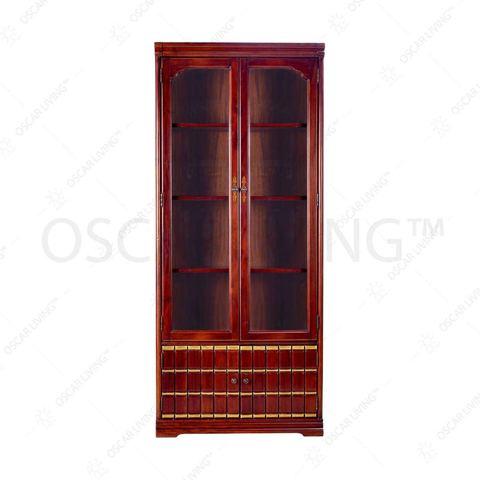 Bookself Rak Buku Mahogani Oliv Ritz Gozo L | Bookshelf OLIV OSCARLIVING