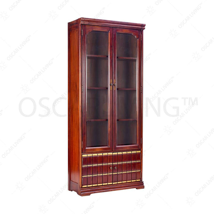 Bookself Rak Buku Mahogani Oliv Ritz Gozo L | Bookshelf OLIV OSCARLIVING