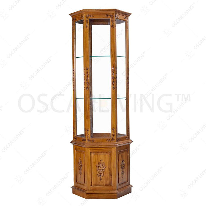 PAJANGAN - JATI Pajangan Pagoda Classic | Display Cabinet OLIV OSCARLIVING