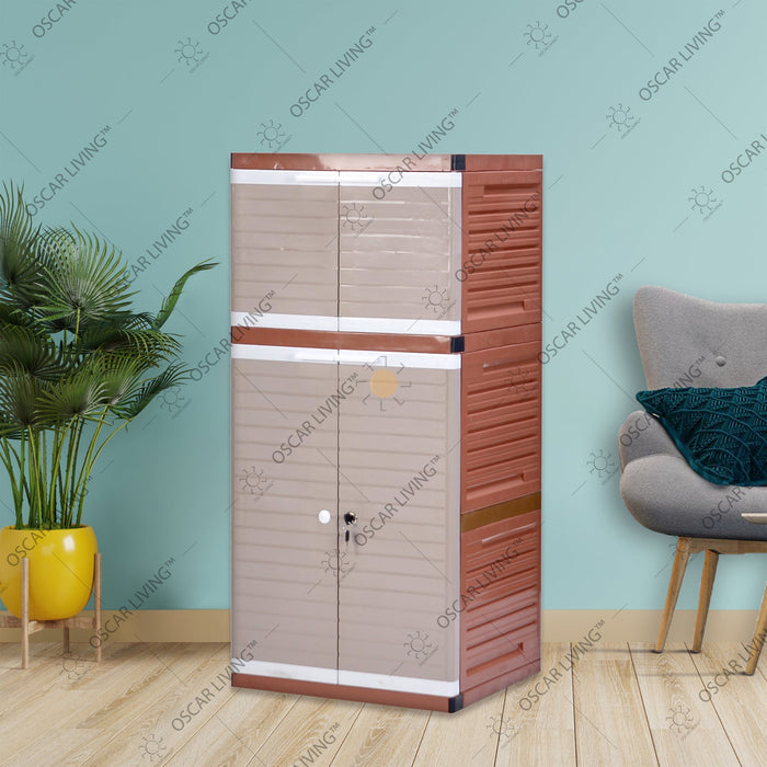 LEMARI PLASTIK - PLASTIC WARDROBE Lemari Plastik Club Grand Mini WSP 3 Susun CLUB OSCARLIVING