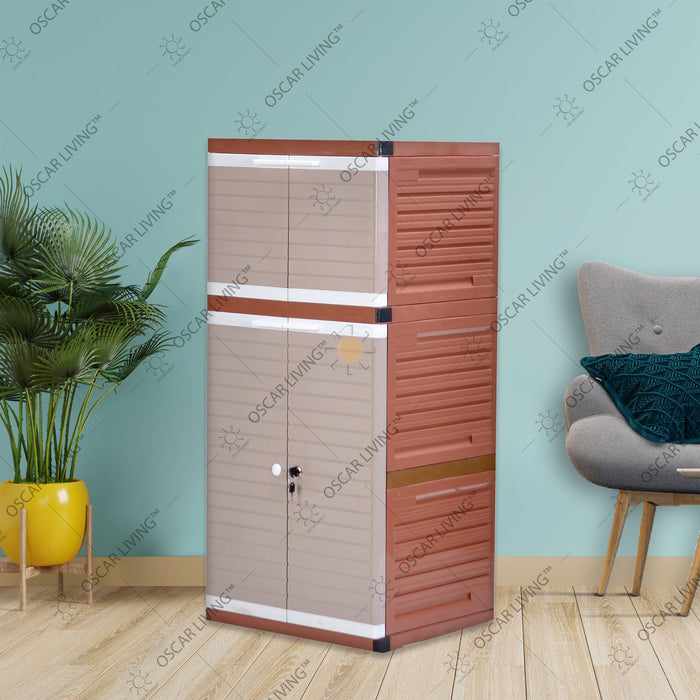 LEMARI PLASTIK - PLASTIC WARDROBE Lemari Plastik Club Grand Mini WSP 3 Susun CLUB OSCARLIVING
