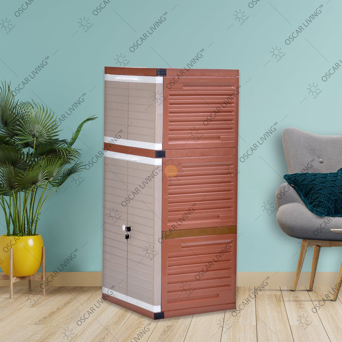 LEMARI PLASTIK - PLASTIC WARDROBE Lemari Plastik Club Grand Mini WSP 3 Susun CLUB OSCARLIVING