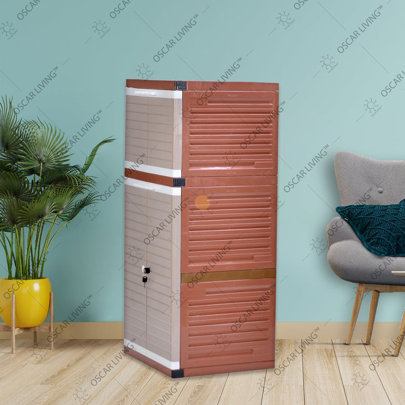 LEMARI PLASTIK - PLASTIC WARDROBE Lemari Plastik Club Grand Mini WSP 3 Susun CLUB OSCARLIVING