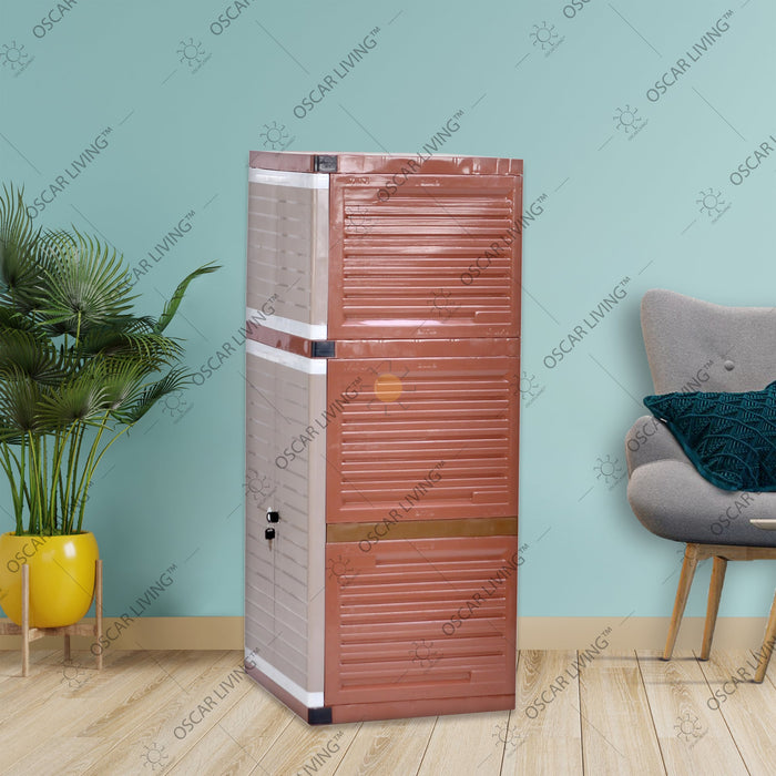 LEMARI PLASTIK - PLASTIC WARDROBE Lemari Plastik Club Grand Mini WSP 3 Susun CLUB OSCARLIVING