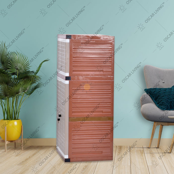 LEMARI PLASTIK - PLASTIC WARDROBE Lemari Plastik Club Grand Mini WSP 3 Susun CLUB OSCARLIVING