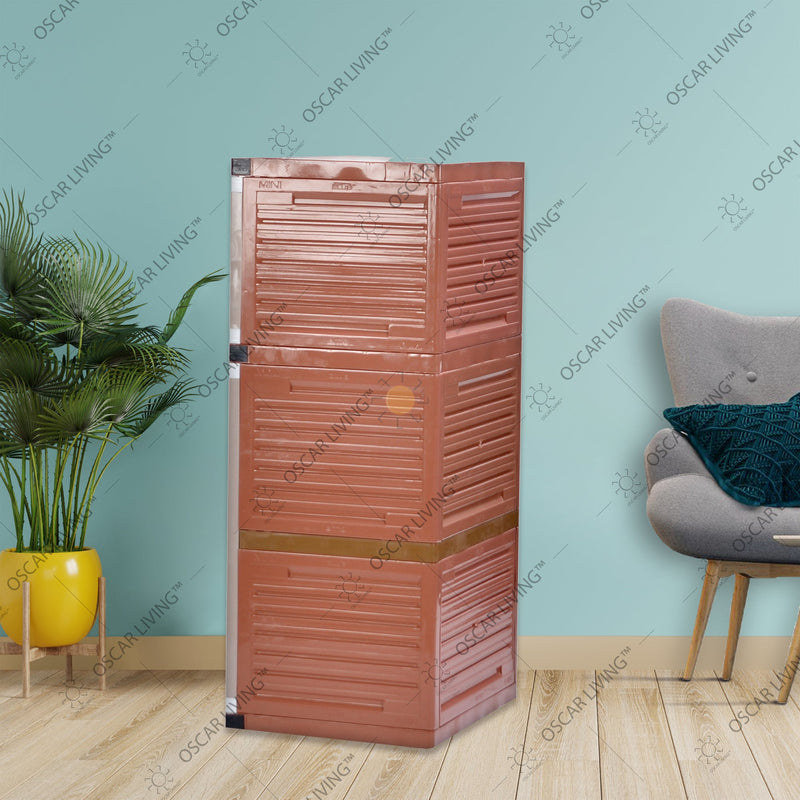 LEMARI PLASTIK - PLASTIC WARDROBE Lemari Plastik Club Grand Mini WSP 3 Susun CLUB OSCARLIVING