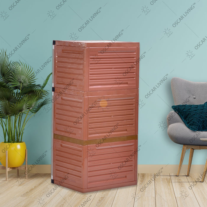 LEMARI PLASTIK - PLASTIC WARDROBE Lemari Plastik Club Grand Mini WSP 3 Susun CLUB OSCARLIVING