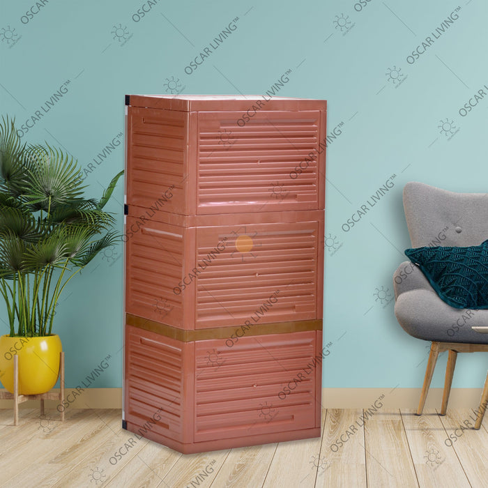 LEMARI PLASTIK - PLASTIC WARDROBE Lemari Plastik Club Grand Mini WSP 3 Susun CLUB OSCARLIVING