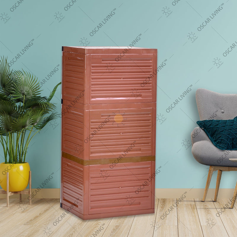LEMARI PLASTIK - PLASTIC WARDROBE Lemari Plastik Club Grand Mini WSP 3 Susun CLUB OSCARLIVING