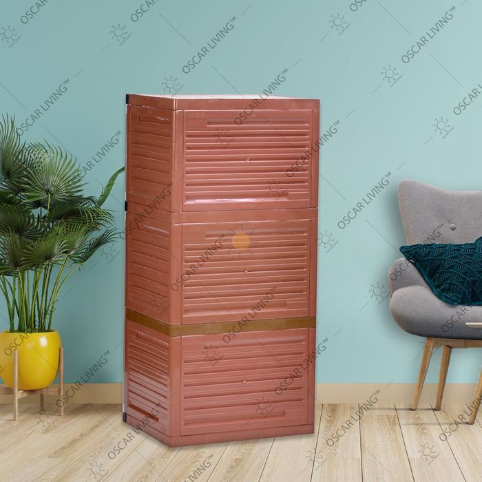 LEMARI PLASTIK - PLASTIC WARDROBE Lemari Plastik Club Grand Mini WSP 3 Susun CLUB OSCARLIVING