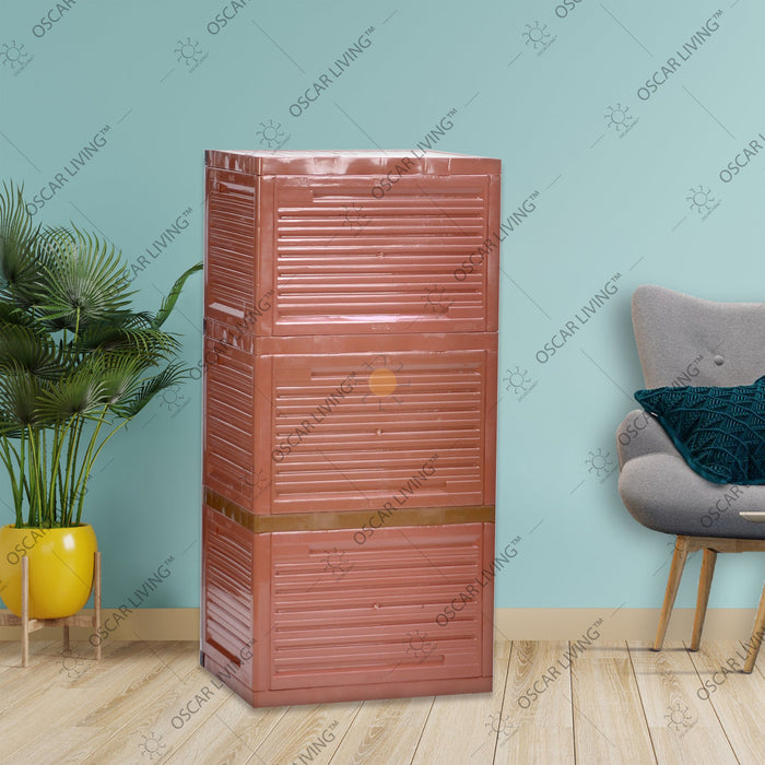 LEMARI PLASTIK - PLASTIC WARDROBE Lemari Plastik Club Grand Mini WSP 3 Susun CLUB OSCARLIVING