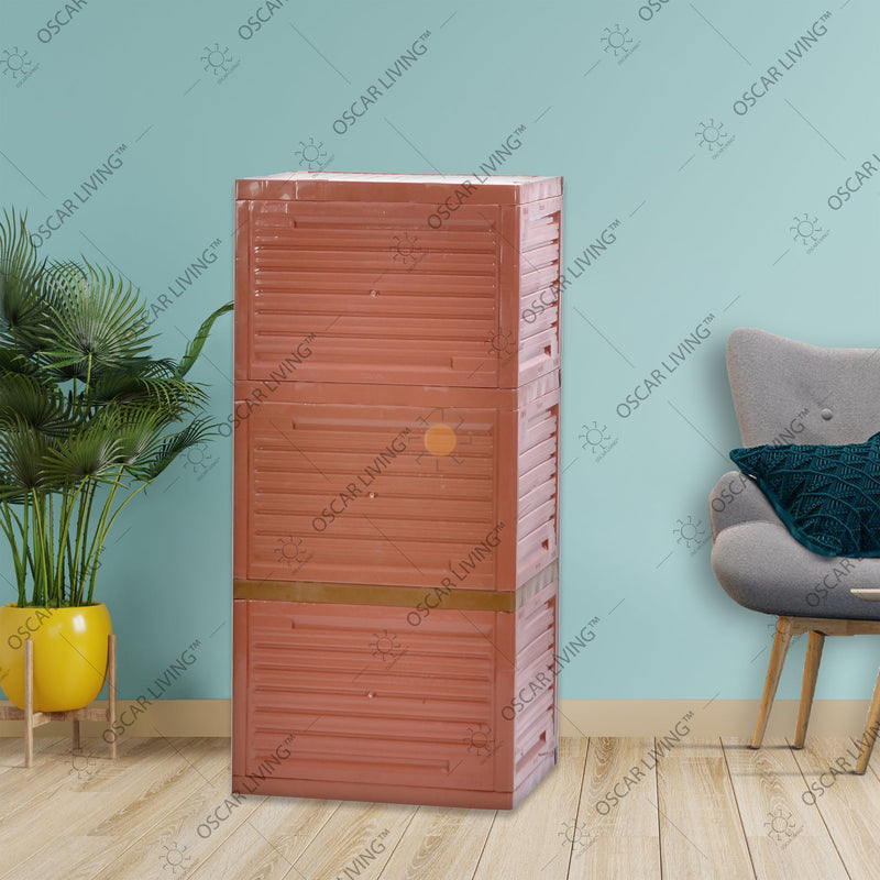 LEMARI PLASTIK - PLASTIC WARDROBE Lemari Plastik Club Grand Mini WSP 3 Susun CLUB OSCARLIVING