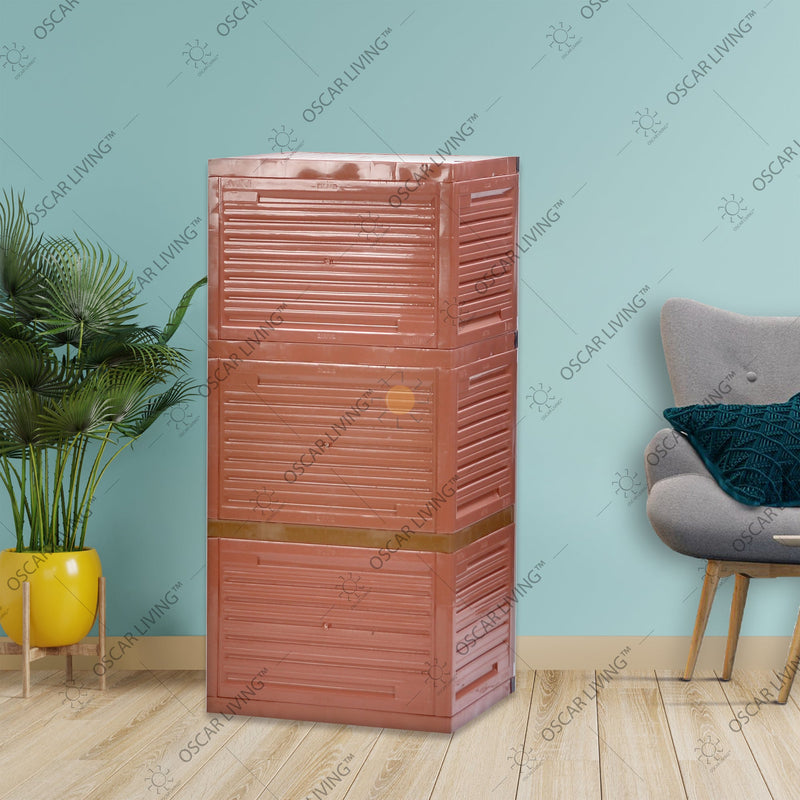 LEMARI PLASTIK - PLASTIC WARDROBE Lemari Plastik Club Grand Mini WSP 3 Susun CLUB OSCARLIVING