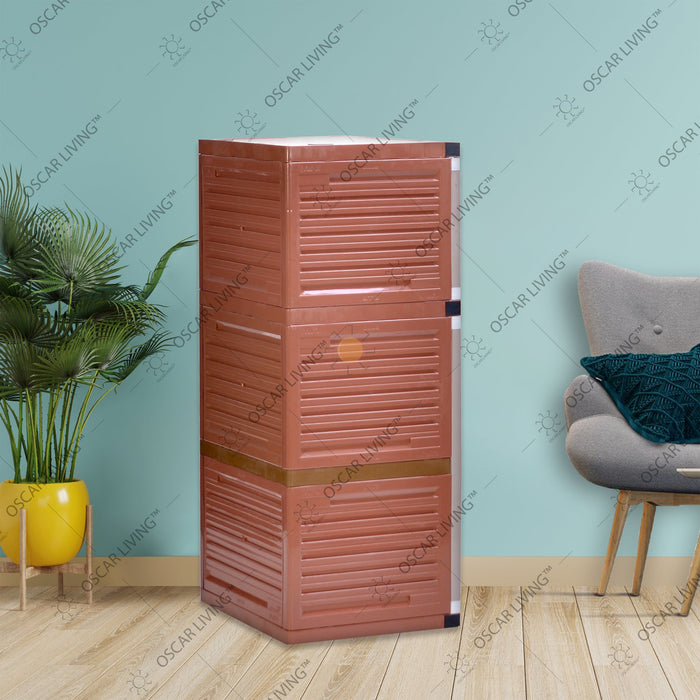 LEMARI PLASTIK - PLASTIC WARDROBE Lemari Plastik Club Grand Mini WSP 3 Susun CLUB OSCARLIVING