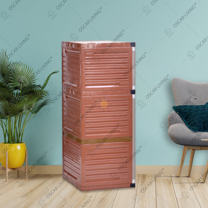 LEMARI PLASTIK - PLASTIC WARDROBE Lemari Plastik Club Grand Mini WSP 3 Susun CLUB OSCARLIVING