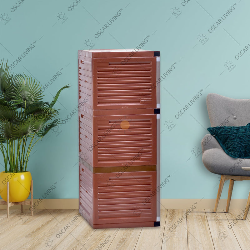 LEMARI PLASTIK - PLASTIC WARDROBE Lemari Plastik Club Grand Mini WSP 3 Susun CLUB OSCARLIVING