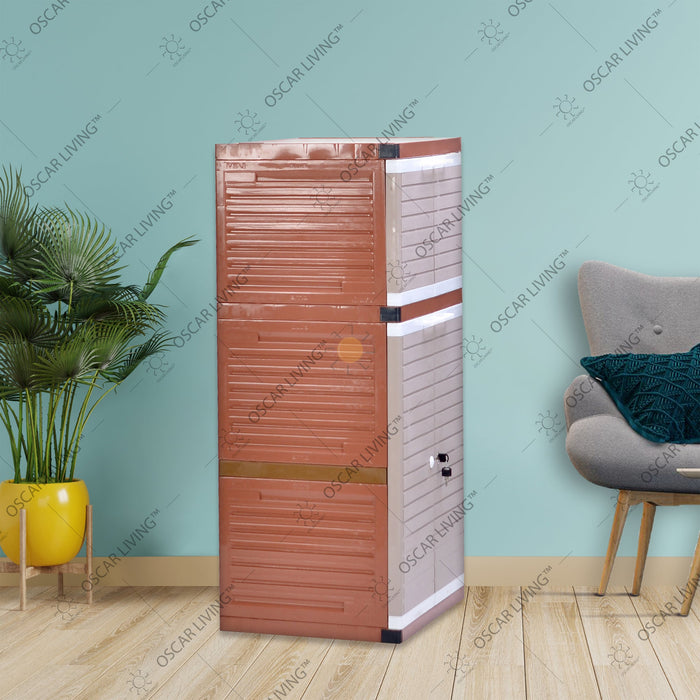 LEMARI PLASTIK - PLASTIC WARDROBE Lemari Plastik Club Grand Mini WSP 3 Susun CLUB OSCARLIVING