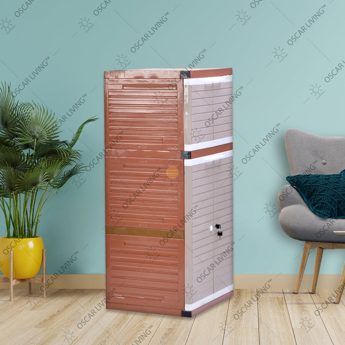 LEMARI PLASTIK - PLASTIC WARDROBE Lemari Plastik Club Grand Mini WSP 3 Susun CLUB OSCARLIVING