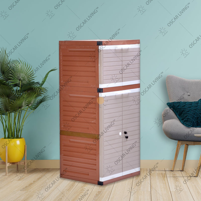 LEMARI PLASTIK - PLASTIC WARDROBE Lemari Plastik Club Grand Mini WSP 3 Susun CLUB OSCARLIVING