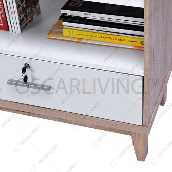 Lemari Pakaian Lemari Penyimpanan Super Furniture RB970 | Rak Buku SUPER FURNITURE OSCARLIVING