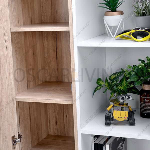 Lemari Pakaian Lemari Penyimpanan Super Furniture RB702 | Rak Buku SUPER FURNITURE OSCARLIVING