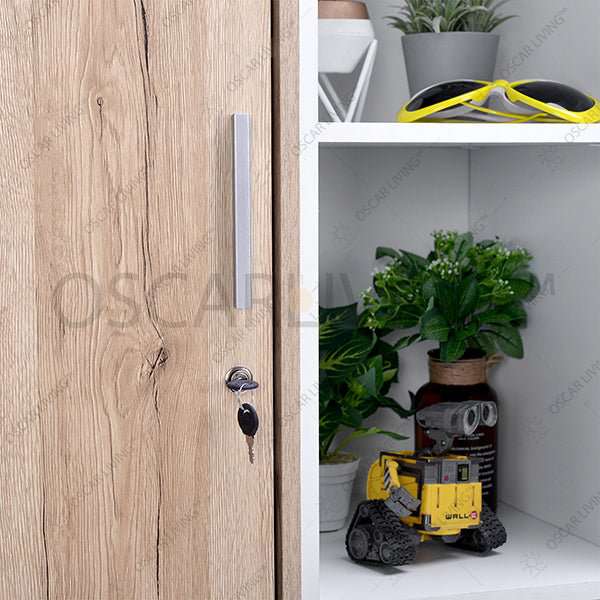 Lemari Pakaian Lemari Penyimpanan Super Furniture RB702 | Rak Buku SUPER FURNITURE OSCARLIVING