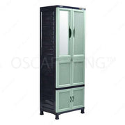 LEMARI PLASTIK - PLASTIC WARDROBE Lemari Plastik Napolly Cabro81 + Kaca | Plastic Wardrobe NAPOLLY OSCARLIVING