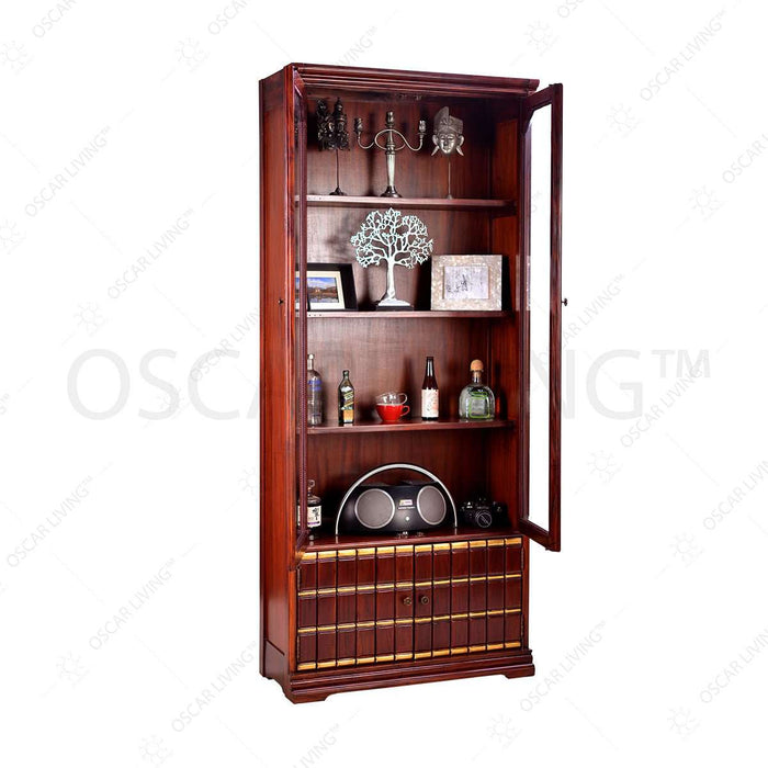 Bookself Rak Buku Mahogani Oliv Ritz Gozo L | Bookshelf OLIV OSCARLIVING