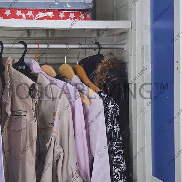 LEMARI PLASTIK - PLASTIC WARDROBE Lemari Plastik Napolly Cabro388 + Kaca | Plastic Wardrobe NAPOLLY OSCARLIVING