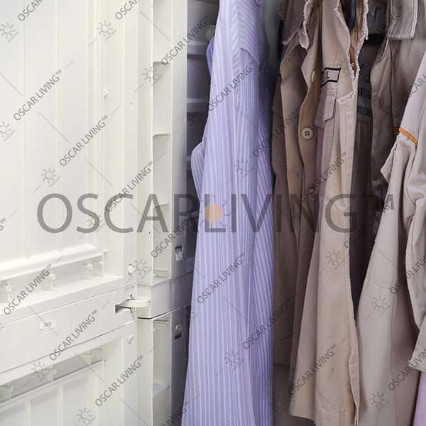 LEMARI PLASTIK - PLASTIC WARDROBE Lemari Plastik Napolly Cabro388 + Kaca | Plastic Wardrobe NAPOLLY OSCARLIVING