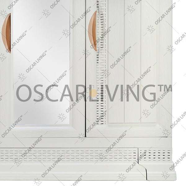 LEMARI PLASTIK - PLASTIC WARDROBE Lemari Plastik Napolly Cabro388 + Kaca | Plastic Wardrobe NAPOLLY OSCARLIVING