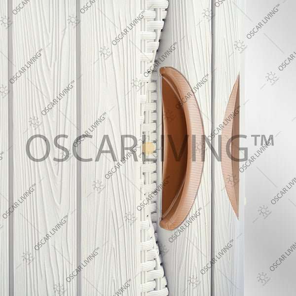 LEMARI PLASTIK - PLASTIC WARDROBE Lemari Plastik Napolly Cabro388 + Kaca | Plastic Wardrobe NAPOLLY OSCARLIVING