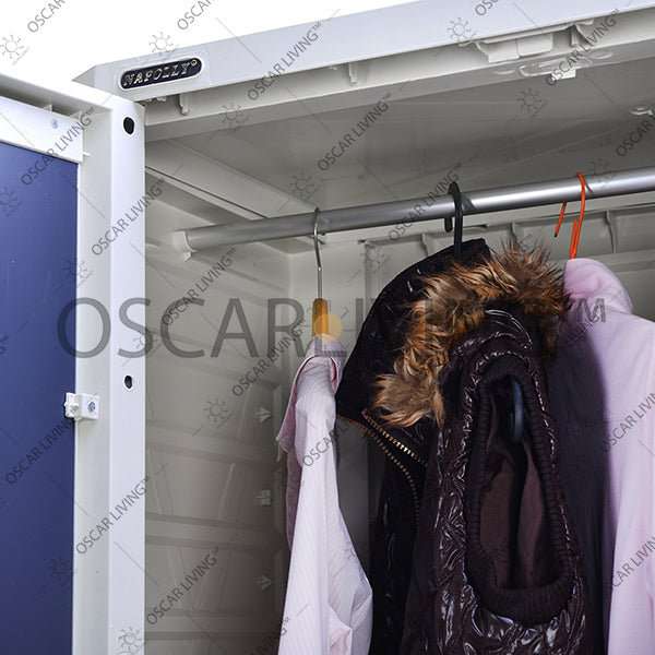 LEMARI PLASTIK - PLASTIC WARDROBE Lemari Plastik Napolly Cabro388 + Kaca | Plastic Wardrobe NAPOLLY OSCARLIVING