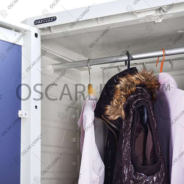 LEMARI PLASTIK - PLASTIC WARDROBE Lemari Plastik Napolly Cabro388 + Kaca | Plastic Wardrobe NAPOLLY OSCARLIVING