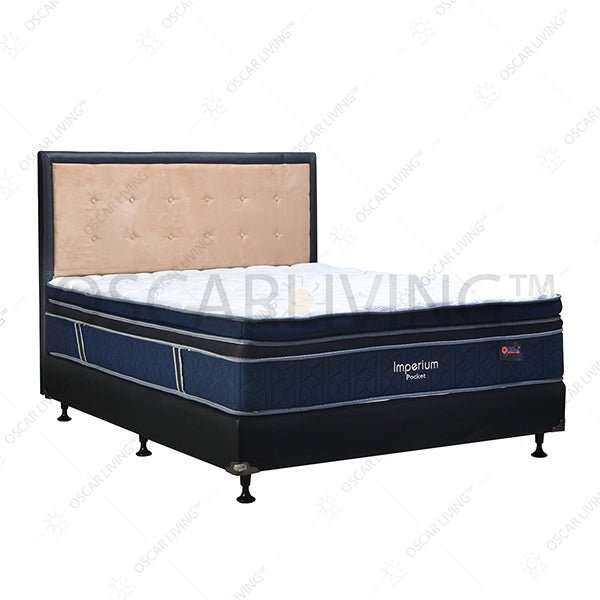 KASUR - SPRINGBED Kasur Springbed Central Imperium Pocket PlushTop | Fullset Queenstown Oreo CENTRAL OSCARLIVING