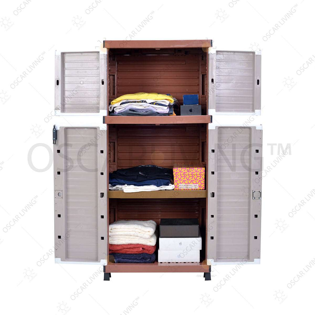 LEMARI PLASTIK - PLASTIC WARDROBELemari Plastik Club Grand Mini WSP 3 Susun | Plastic WardrobeCLUBOSCARLIVING