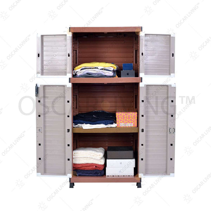 LEMARI PLASTIK - PLASTIC WARDROBELemari Plastik Club Grand Mini WSP 3 Susun | Plastic WardrobeCLUBOSCARLIVING