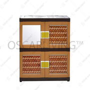 LEMARI PLASTIK - PLASTIC WARDROBE Lemari Plastik HK Plast Motif Bambu HK PLAST OSCARLIVING