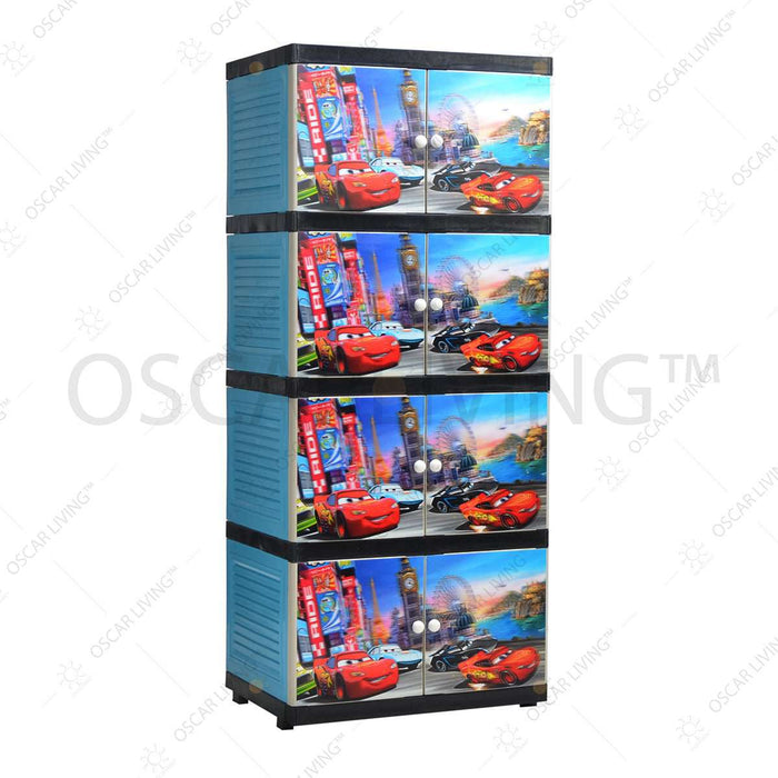 LEMARI PLASTIK - PLASTIC WARDROBE Lemari Plastik HK Plast Motif Pooh 4D HK PLAST OSCARLIVING