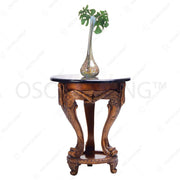 MEJA SERBAGUNA - MULTIPURPOSE TABLE Meja Kayu OLIV Bulat Swan OLIV OSCARLIVING