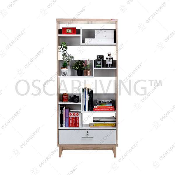 Lemari Pakaian Lemari Penyimpanan Super Furniture RB970 | Rak Buku SUPER FURNITURE OSCARLIVING
