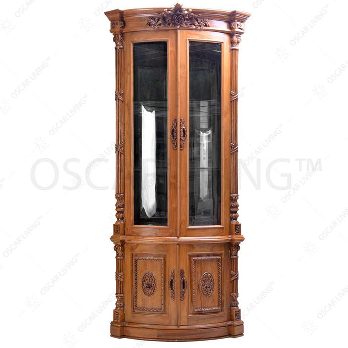 PAJANGAN - JATI Pajangan Sudut OLIV Amelia Classic | Display Cabinet OLIV OSCARLIVING