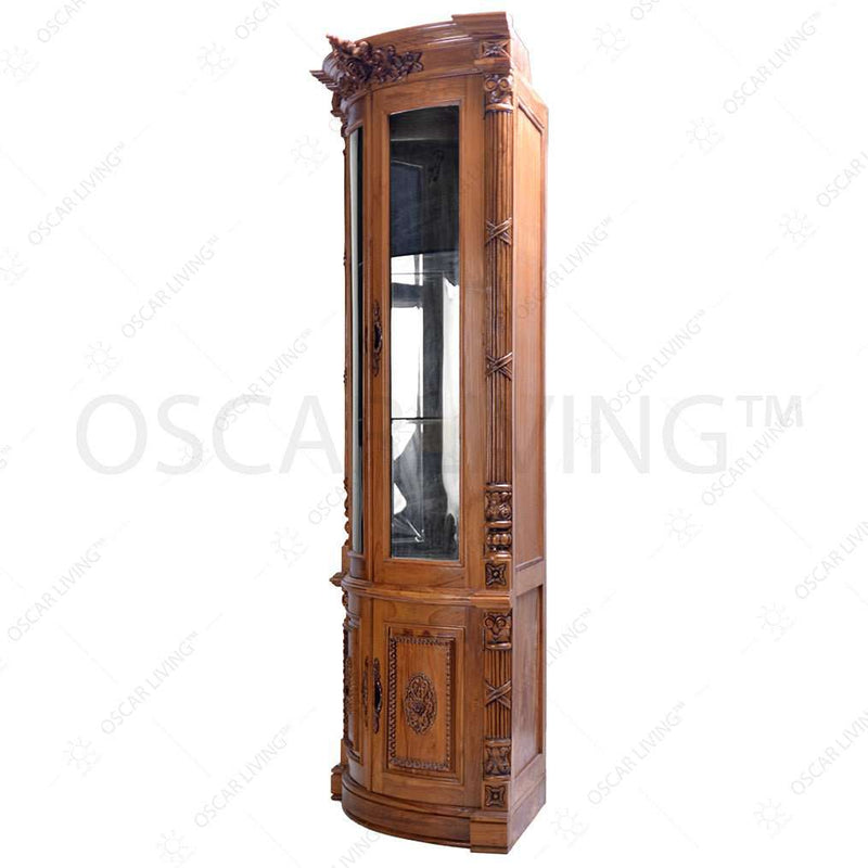 PAJANGAN - JATI Pajangan Sudut OLIV Amelia Classic | Display Cabinet OLIV OSCARLIVING