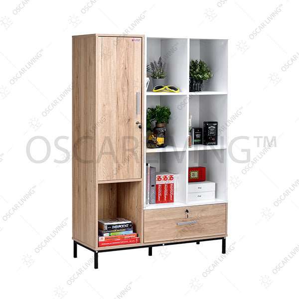 Lemari Pakaian Lemari Penyimpanan Super Furniture RB702 | Rak Buku SUPER FURNITURE OSCARLIVING