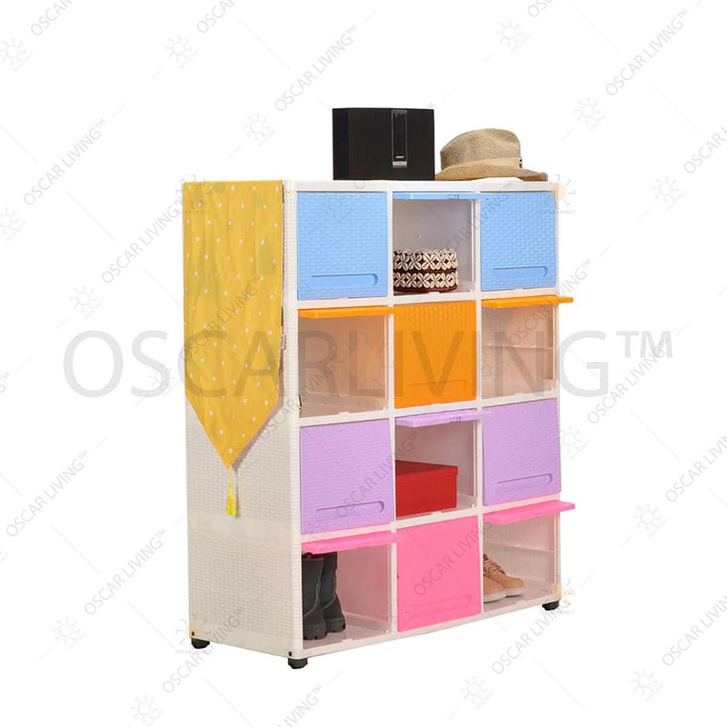 LEMARI PLASTIK - PLASTIC WARDROBE Lemari Plastik Club Flip Triple TCFR WCJ | Plastic Wardrobes CLUB OSCARLIVING