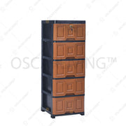 LEMARI PLASTIK - PLASTIC WARDROBE Lemari Plastik Miami Laci Milaci Motif Square MIAMI OSCARLIVING