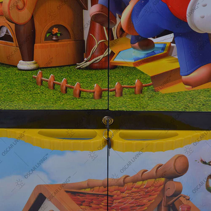 LEMARI PLASTIK - PLASTIC WARDROBE Lemari Plastik Sinbak Rak 4 Susun Motif Mario | Plastic Wardrobe SINBAK OSCARLIVING