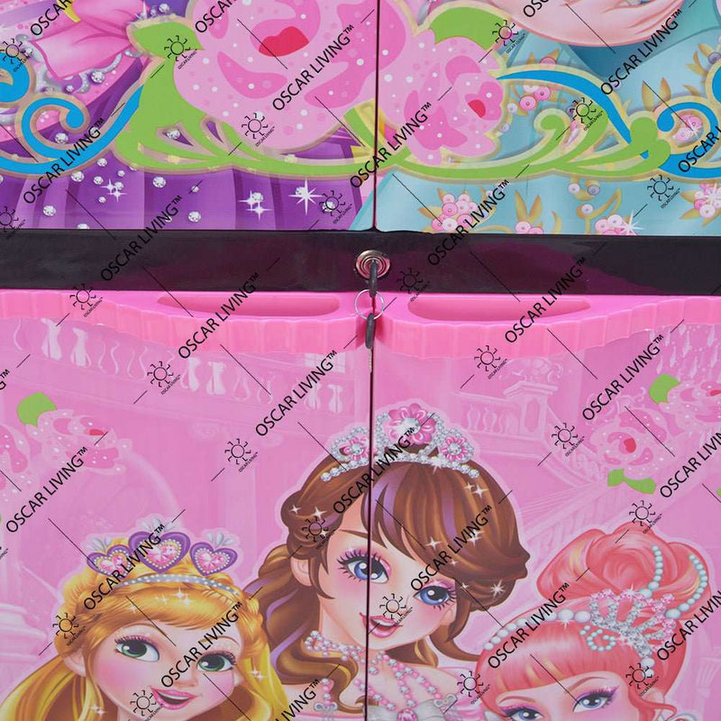 LEMARI PLASTIK - PLASTIC WARDROBE Lemari Plastik Sinbak Motif Princess | Plastic Wardrobe SINBAK OSCARLIVING