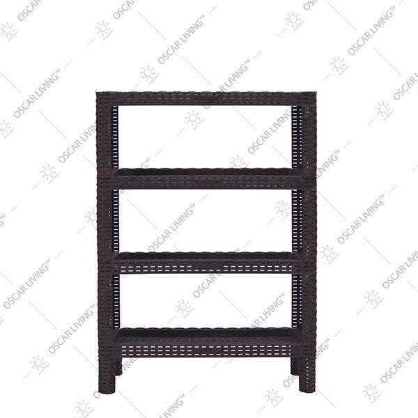 Rak sepatu Plastik Rak Sepatu Plastik Motif Rotan Tabitha TABITHA OSCARLIVING